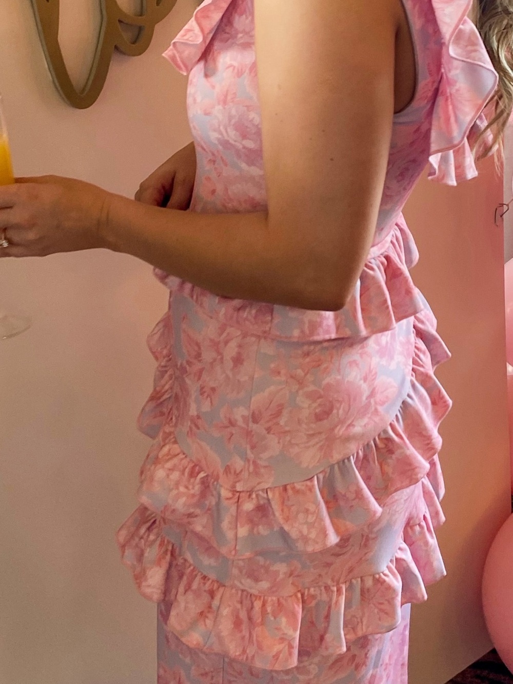 Show me your mumu Greta Dress- Floral Ruffle Tiered Dress